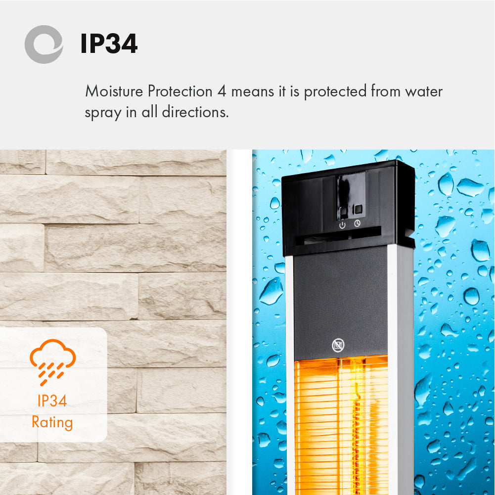 Devola Master 2kW Freestanding Patio Heater with Remote Control - DVXS ...