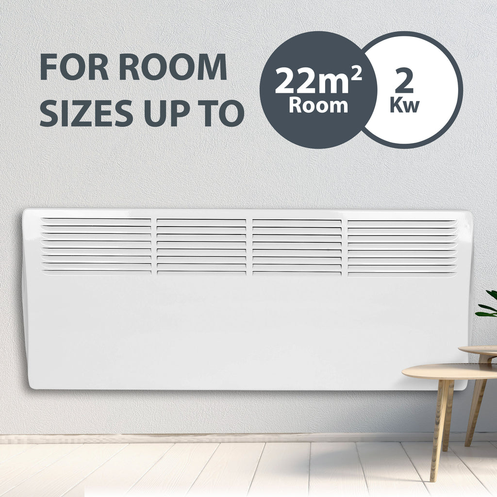 Devola Classic 2kw Panel Heater With 24hr Timer - DVC2000W