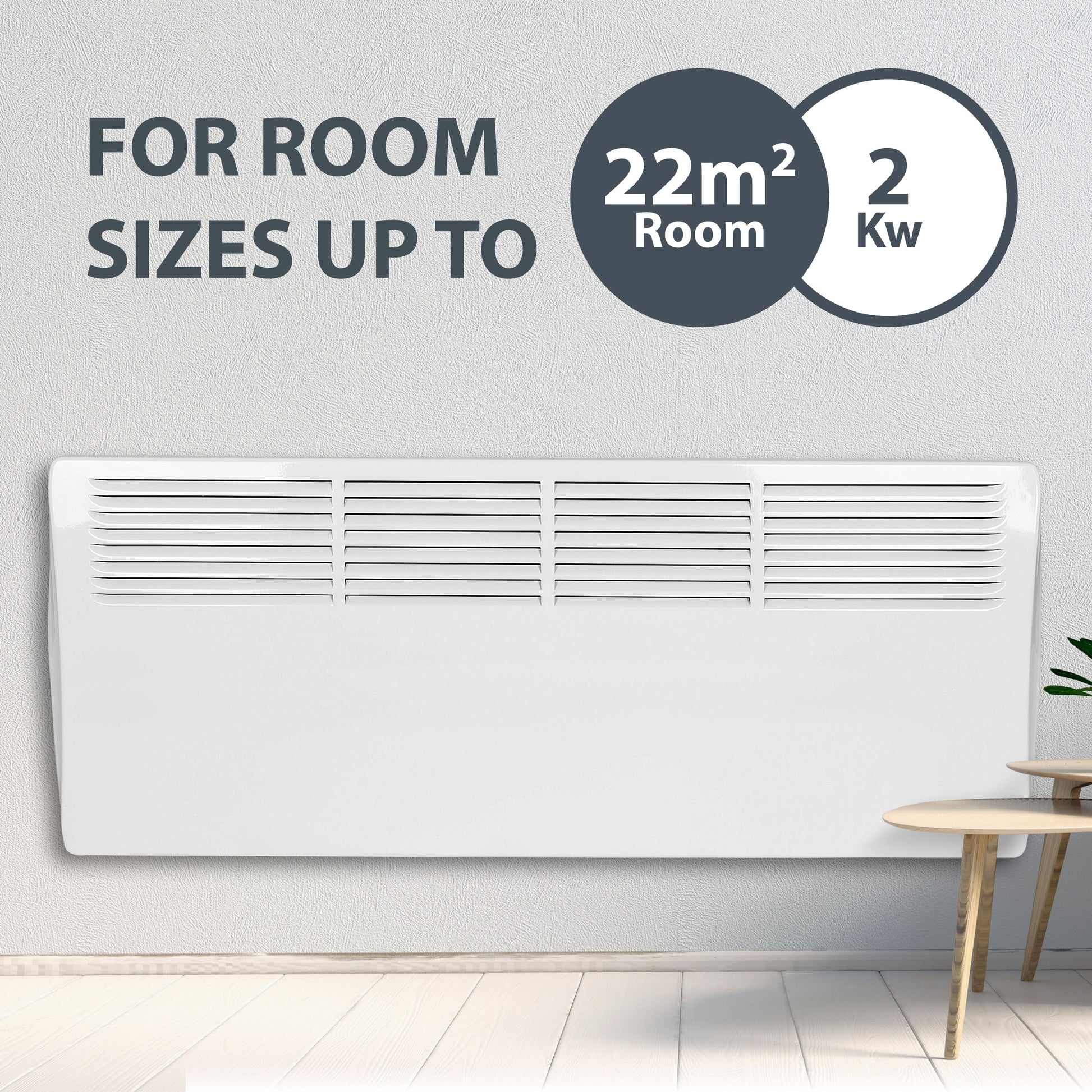 Devola Classic 2kw Panel Heater With 24hr Timer - DVC2000W