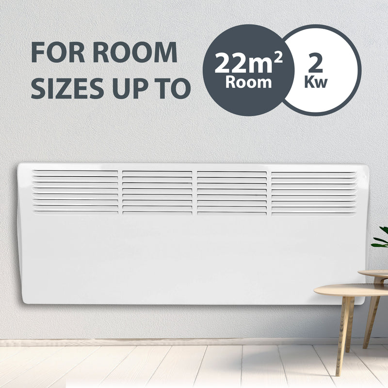Devola Classic 2kw Panel Heater With 24hr Timer - DVC2000W